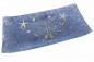Preview: Dekoschale aus Muscheln und Seesternen, blau - 27 cm