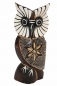 Preview: Holzfigur Eule bemalt 18 cm