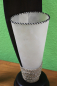 Preview: Tischlampe Tischleuchte exotisch Palmblatt dunkelbraun Leder Holz & Sisal H: 65cm