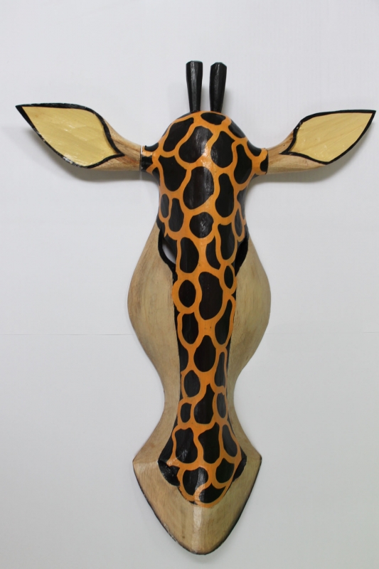 Maske "Giraffe" hell 55cm