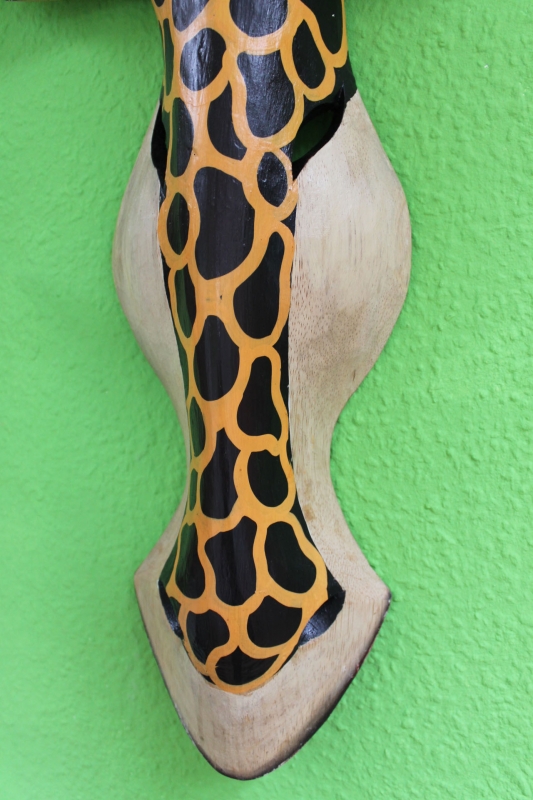 Maske "Giraffe" hell 55cm