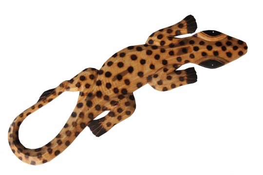 Wandfigur Gecko braun L: 50cm