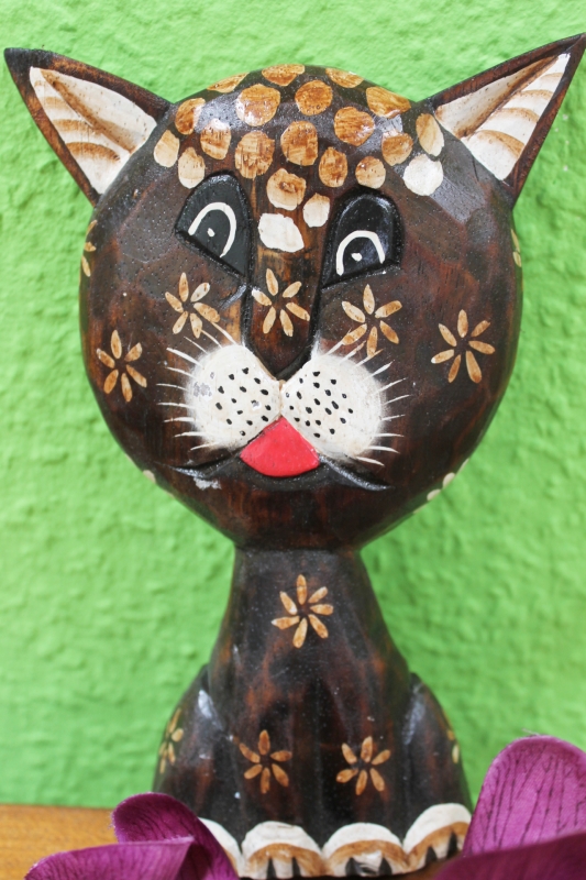 Wand-Dekofigur "Katze" 20cm