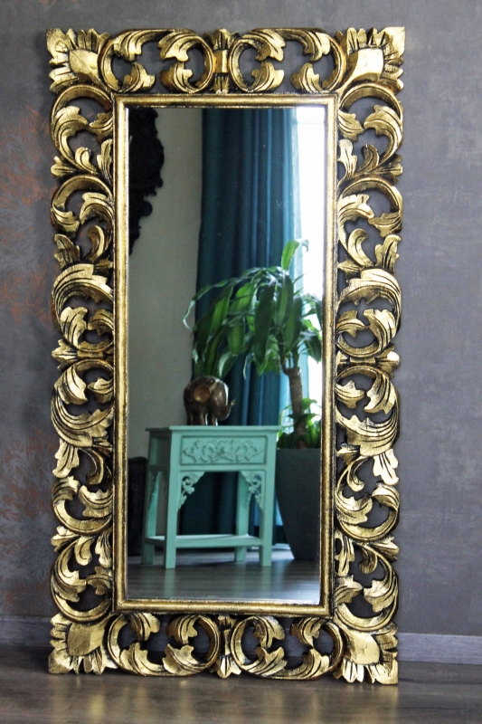 Barockspiegel Wandspiegel Flurspiegel gold antik 127cm x 70cm