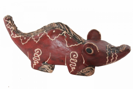 Holzfigur "Kleines Krokodil" 12cm