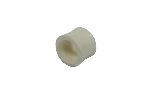 Tunnel aus Knochen weiß 4mm - 14mm konkav