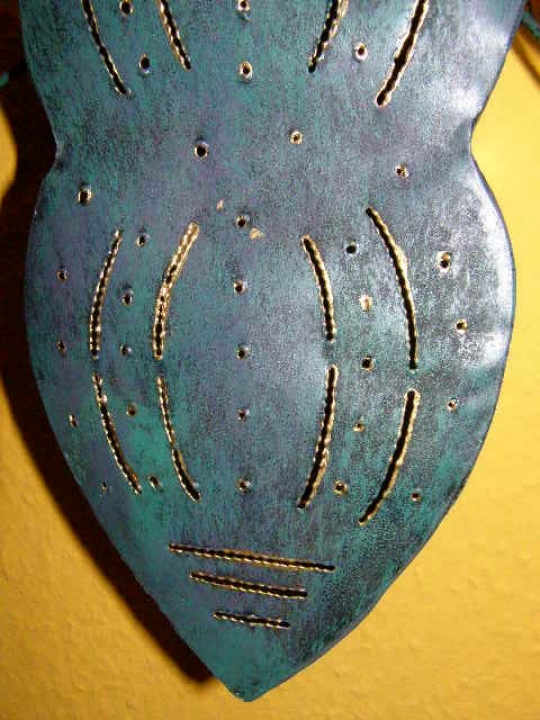 Wand Metall Kerzenhalter Fliege Insekt 35cm x 42cm