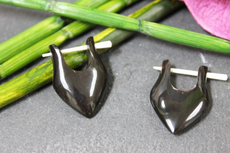 Horn-Ohrringe 25mm