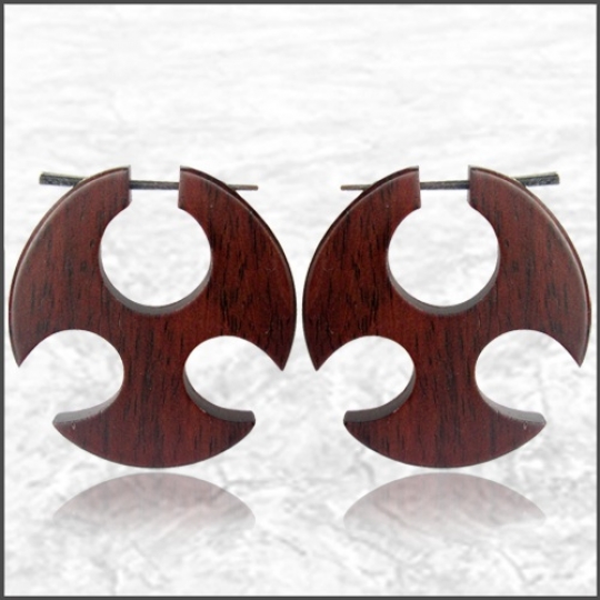 Holz-Creolen aus Sono-Holz 2,5cm