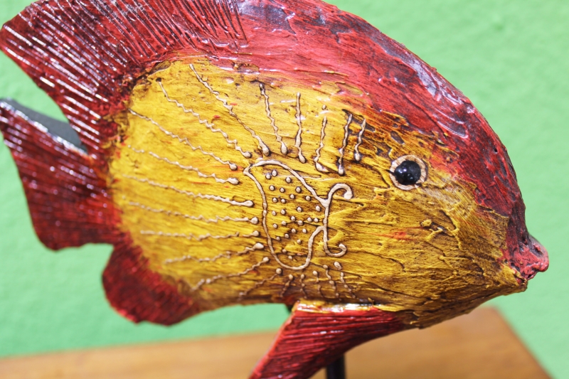Dekofigur "Goldfisch" 25cm