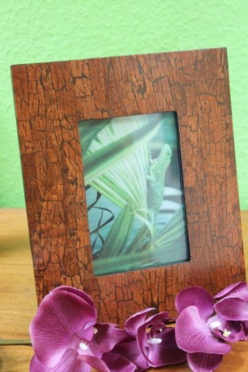 Dekorativer Bilderrahmen aus Holz im Antiklook 10x15cm
