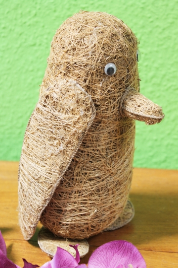 Gräserfigur "Pinguin" 22cm