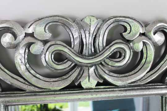 Barockspiegel Wandspiegel silber 150cm x 80cm