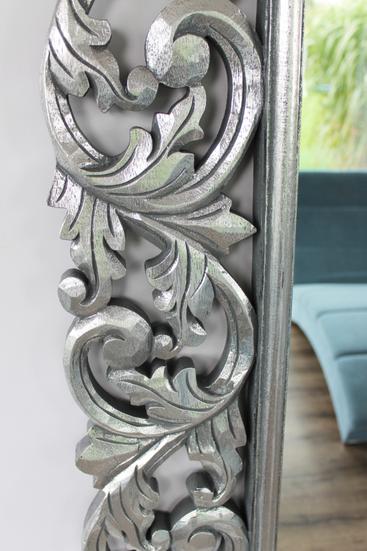 Barockspiegel Wandspiegel silber 150cm x 80cm
