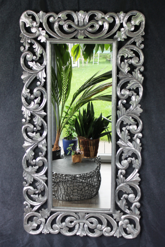 Barockspiegel Wandspiegel silber 150cm x 80cm