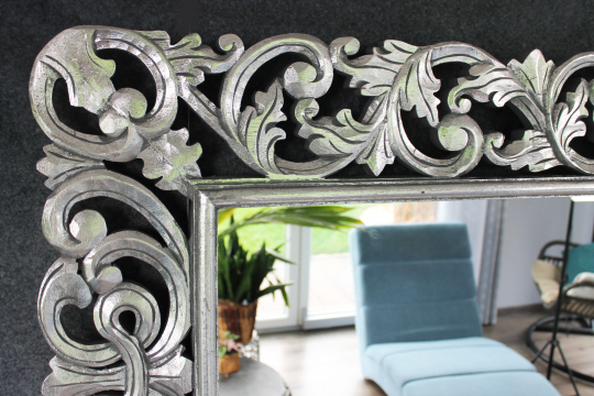 Barockspiegel Wandspiegel silber 150cm x 80cm