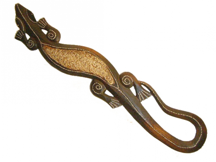 Wandgecko "braun" 100cm