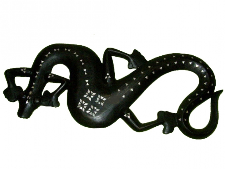 Mahagoni-Wandgecko "Cukli" 50cm