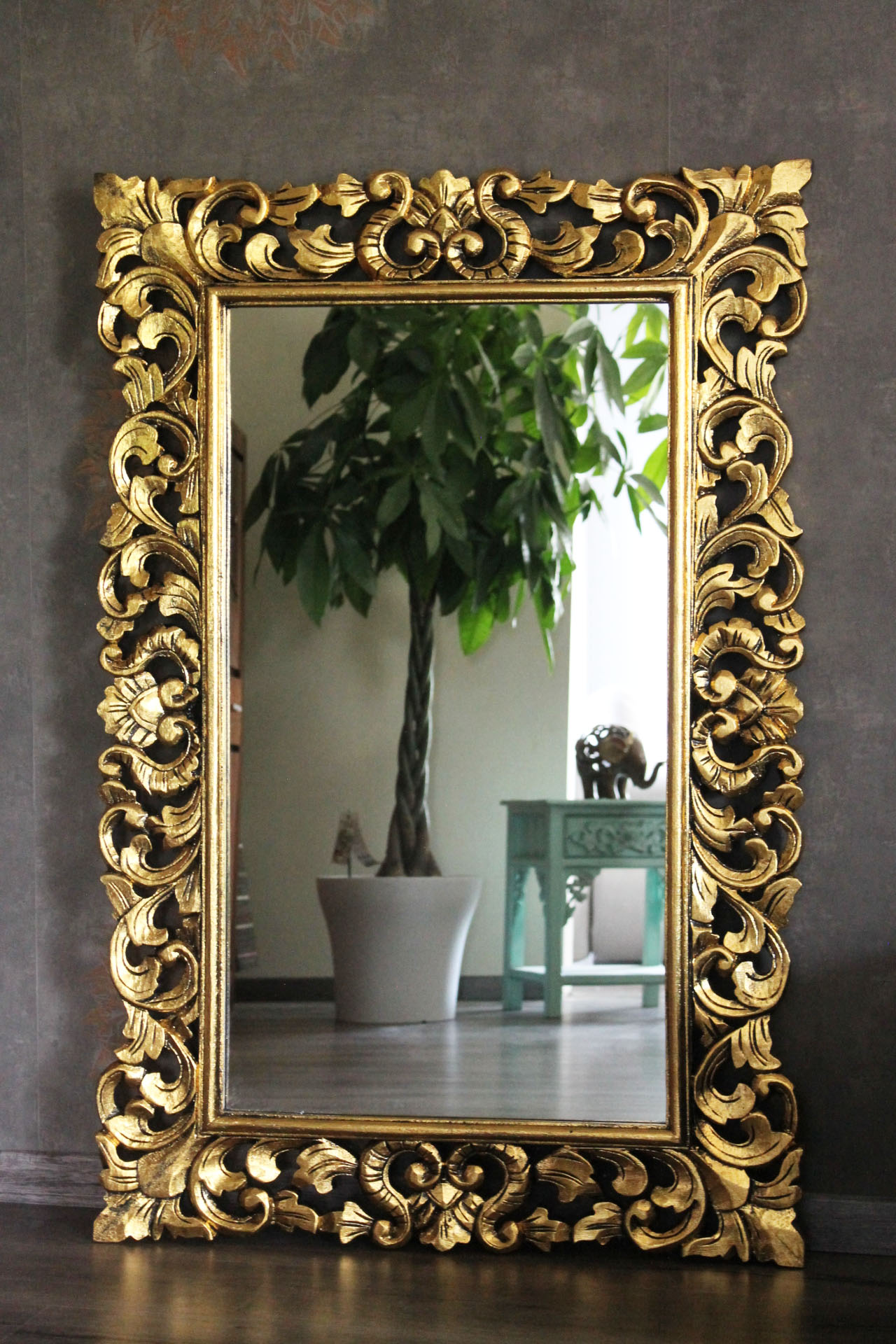 Barockspiegel Spiegel Barock Gold 120cm x 80cm - Onlineshop für