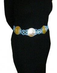 Hüftgürtel "Aqua" blau