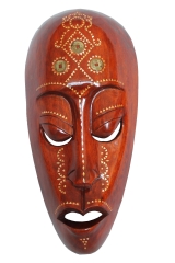 Mahagonimaske Holzmaske Maske "Gambia" 50cm