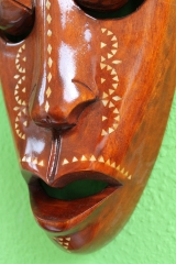 Mahagonimaske Holzmaske Maske "Gambia" 50cm