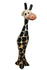 Witzige Holzfigur Giraffe 28cm
