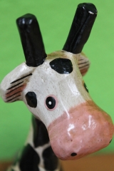 Witzige Holzfigur Giraffe 28cm