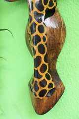 Maske "Giraffe" dunkel 55cm