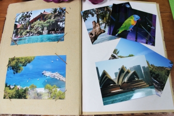 Exotisches Fotoalbum "Hibiskusblatt Wave", 40 Fotos