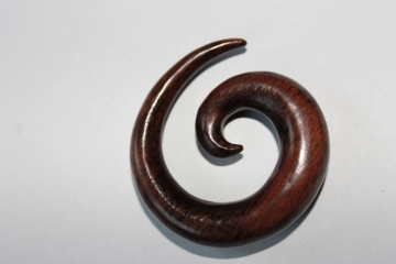 Expander Spirale aus Sono-Holz 4mm - 8mm