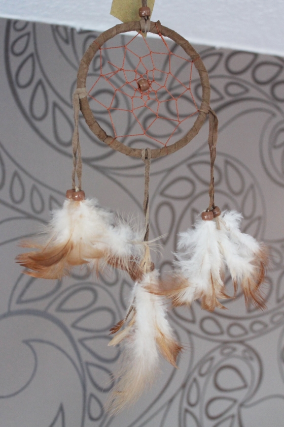 Dreamcatcher Traumfänger braun 29 cm Länge