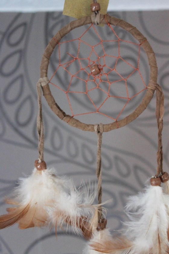 Dreamcatcher Traumfänger braun 29 cm Länge