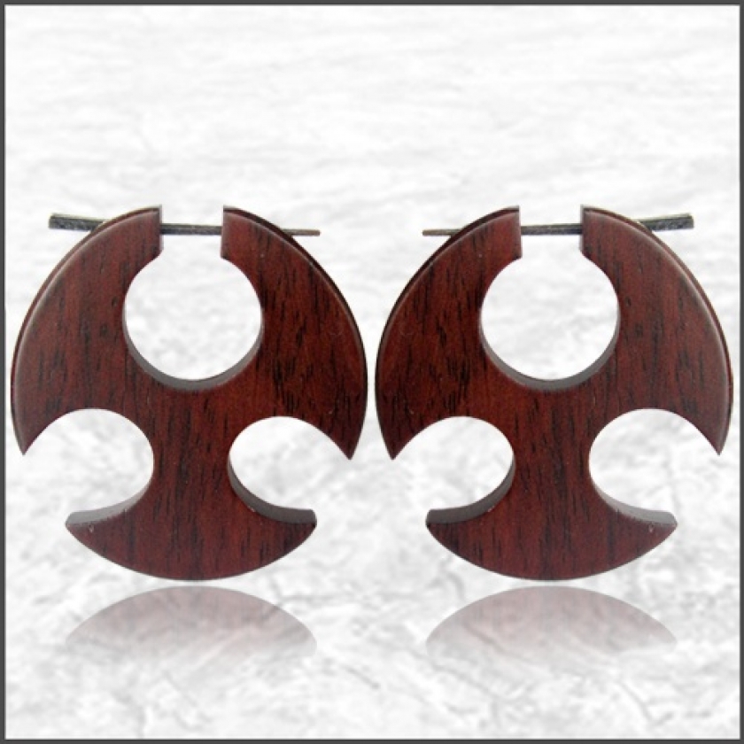 Holz-Creolen aus Sono-Holz 2,5cm