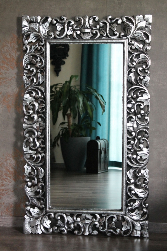 Barockspiegel Silber antik 120cm x 70cm, 120cm x 80cm