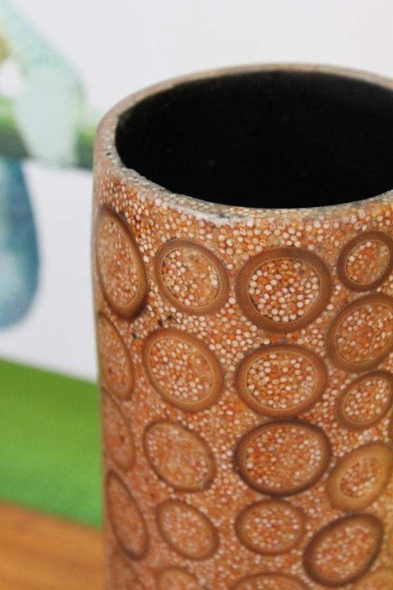 Exotische Tischvase aus Bambus - 30cm