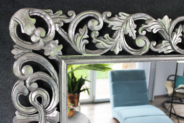 Barockspiegel Wandspiegel silber 150cm x 80cm