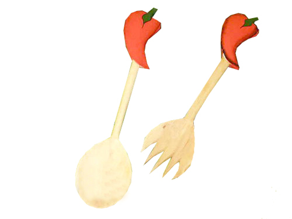 Salatbesteck-Set "Chili"