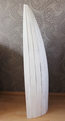 Bootsregal Massivholz handgefertigt  weiß erhältl. Höhen 95cm, 145cm, 195cm