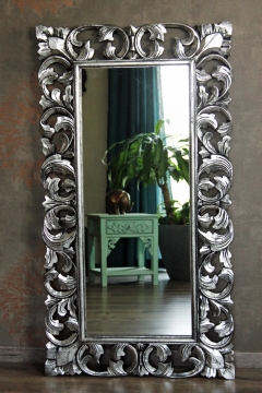 Barockspiegel Flurspiegel silber antik 127cm x 70cm